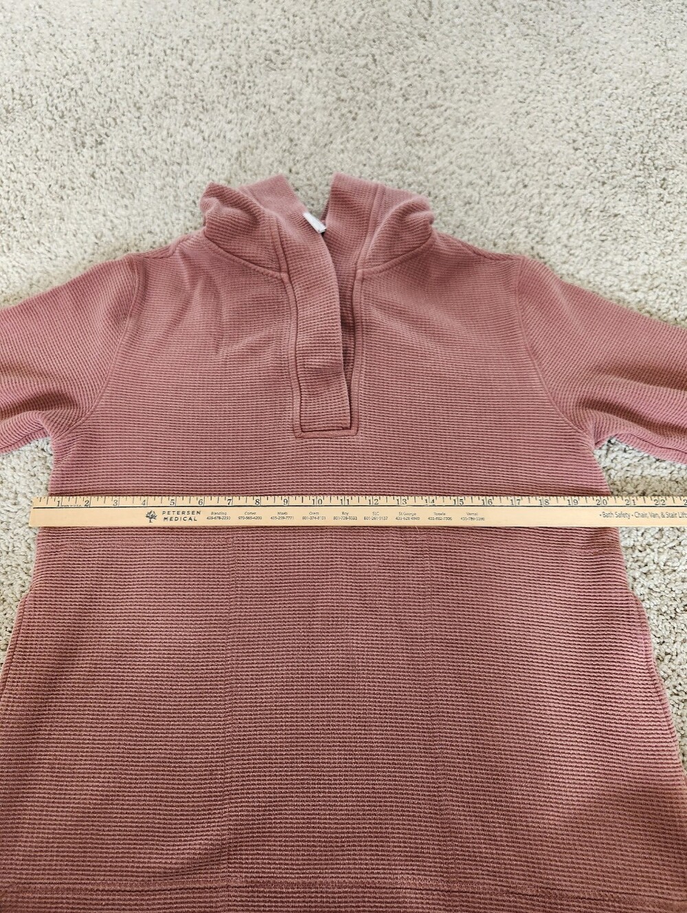 Athleta Coaster Luxe Waffle Hoodie Size Small - Picture 8 of 9